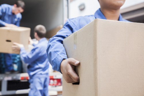 Furniture being carefully loaded by Kenley removals experts