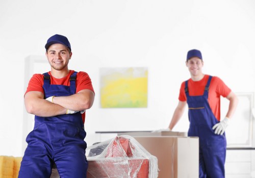 Man with van helping pack a home for moving