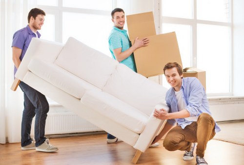 Removals Man with Van team preparing for a move