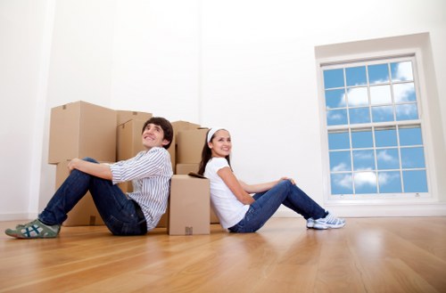 Van loaded with furniture ready for transportation