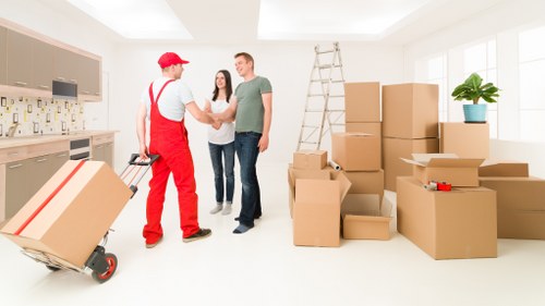 Haringey removal team loading a van