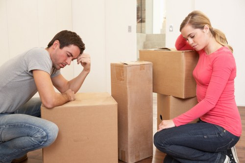 Packing boxes and materials for a Carshalton move