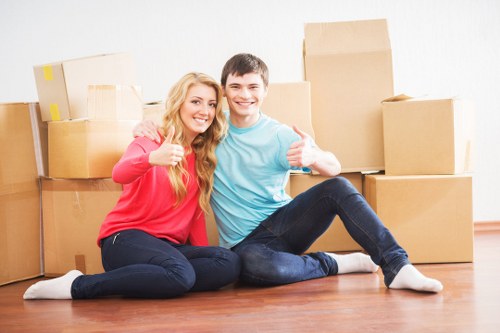Professional removals team assisting with a move in Addiscombe