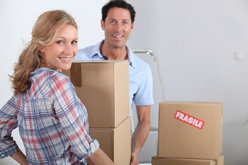 Professional movers handling furniture in Old Coulsdon